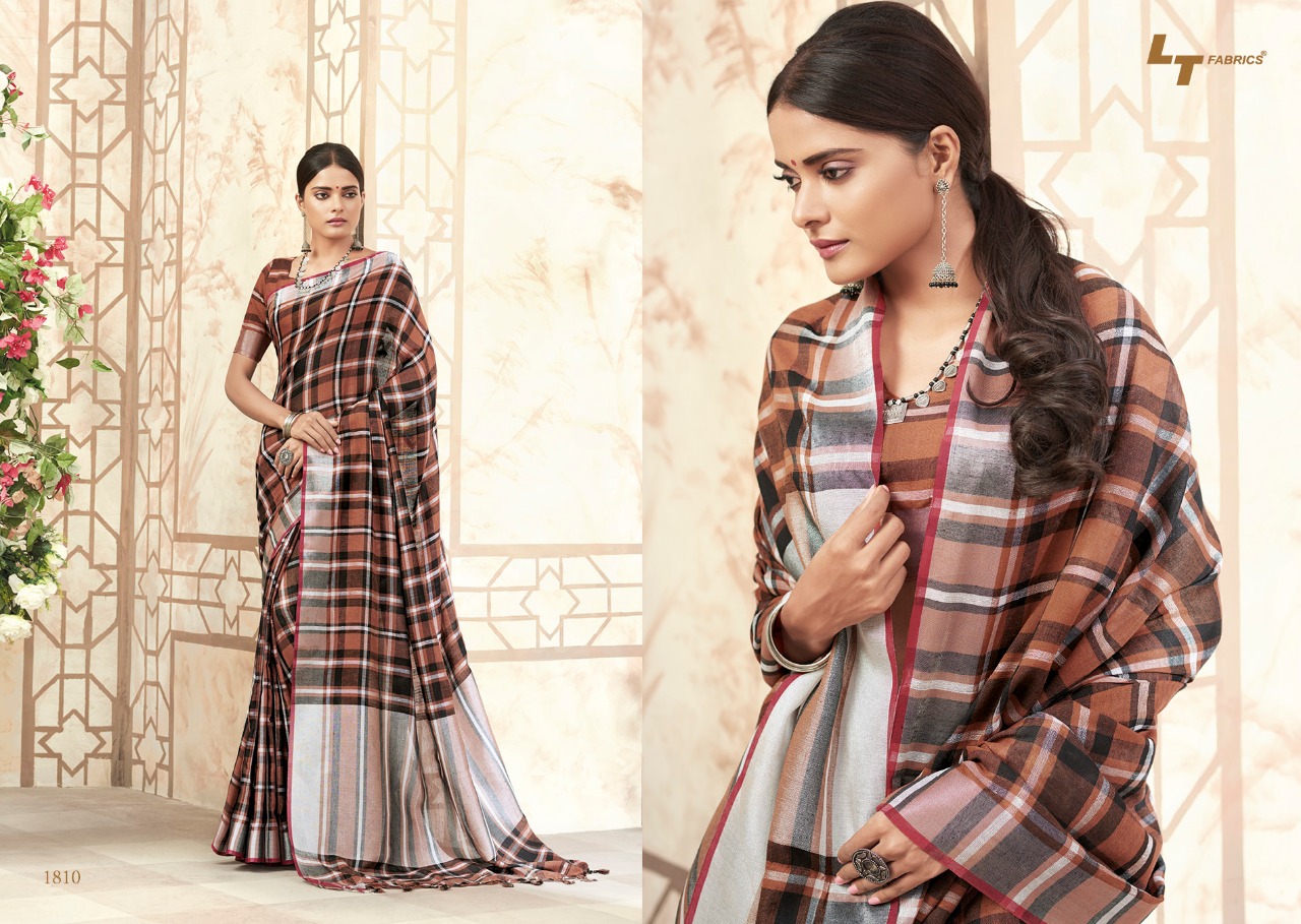 L T Fabric Designer Linen Silk Saree Catalog L T Fabric Designer Linen Silk Saree Catalog